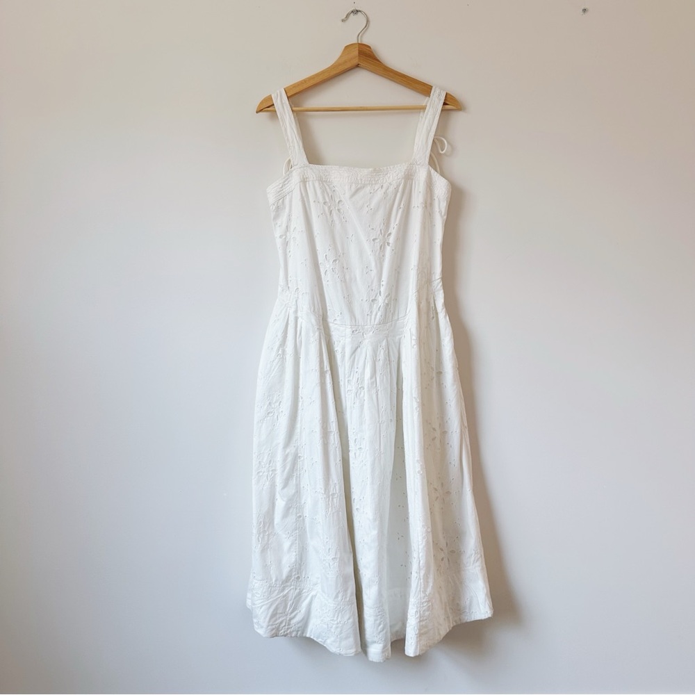 Free People Primavera Eyelet Midi Dress White - Picture 3 of 8